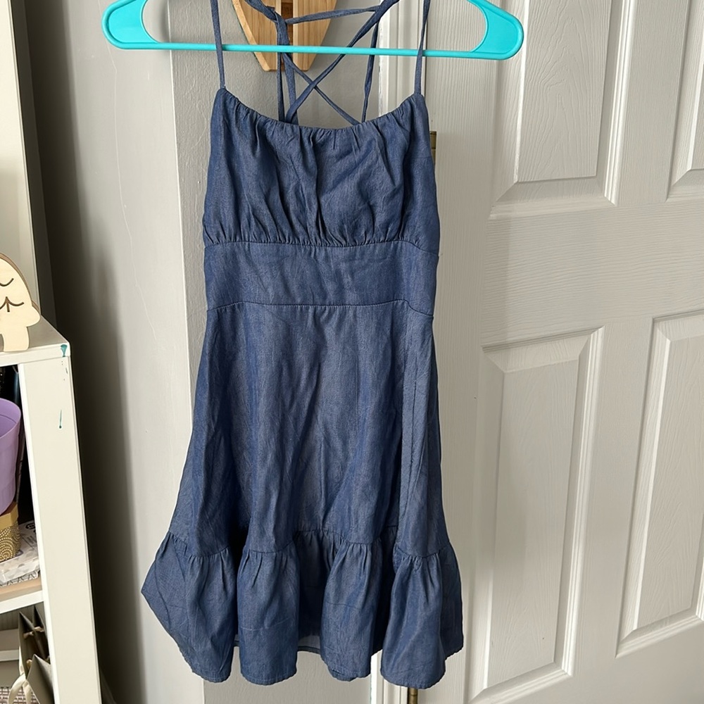 Denim colored dress